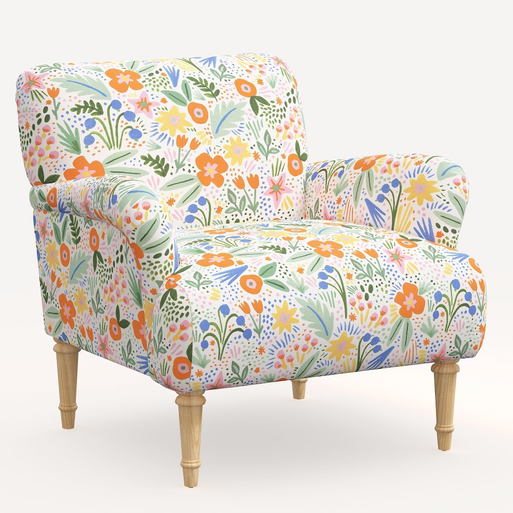 Rifle Paper Co. Bristol Multi Color Floral Accent Chair