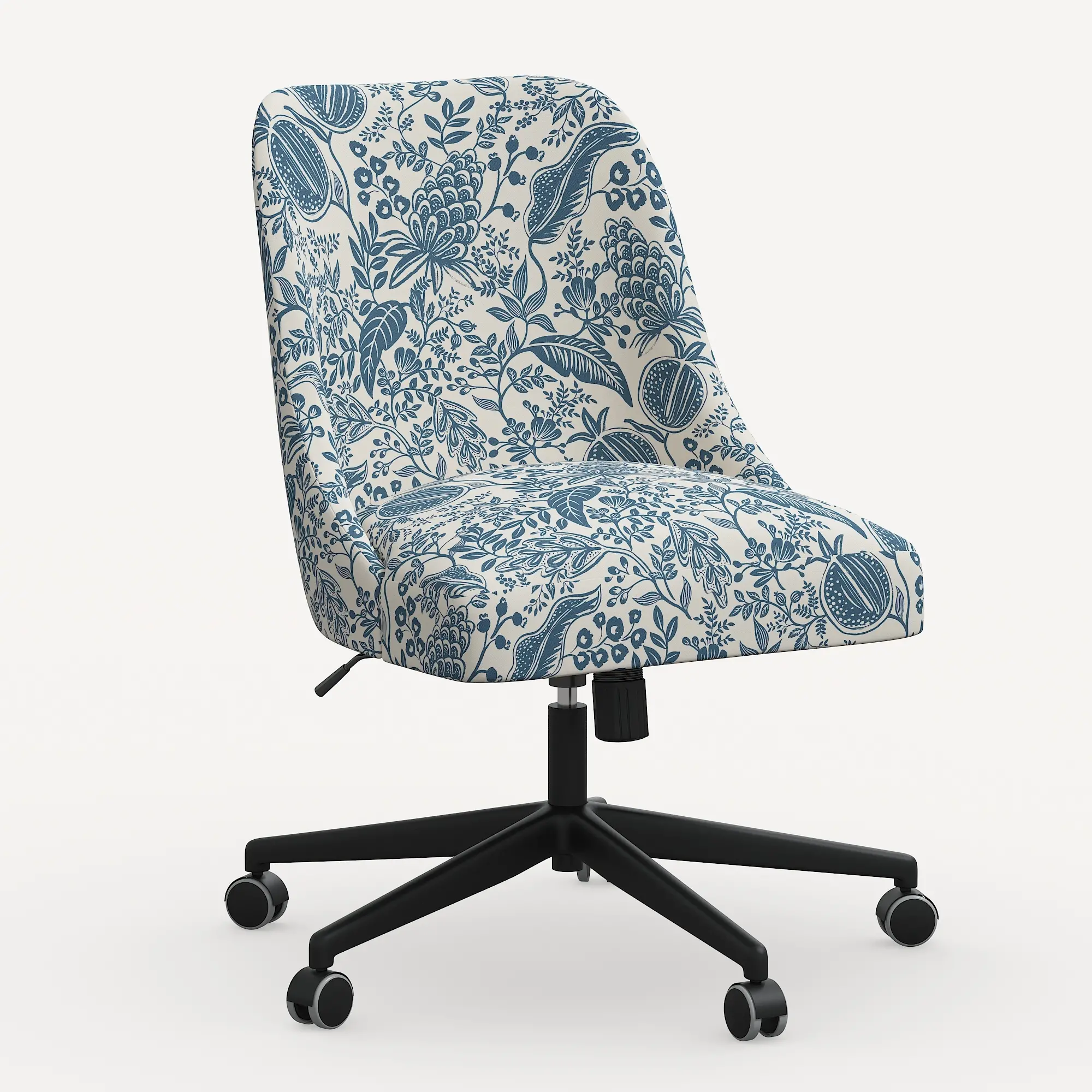 Rifle Paper Co. Oxford Blue Pomegranate Office Chair