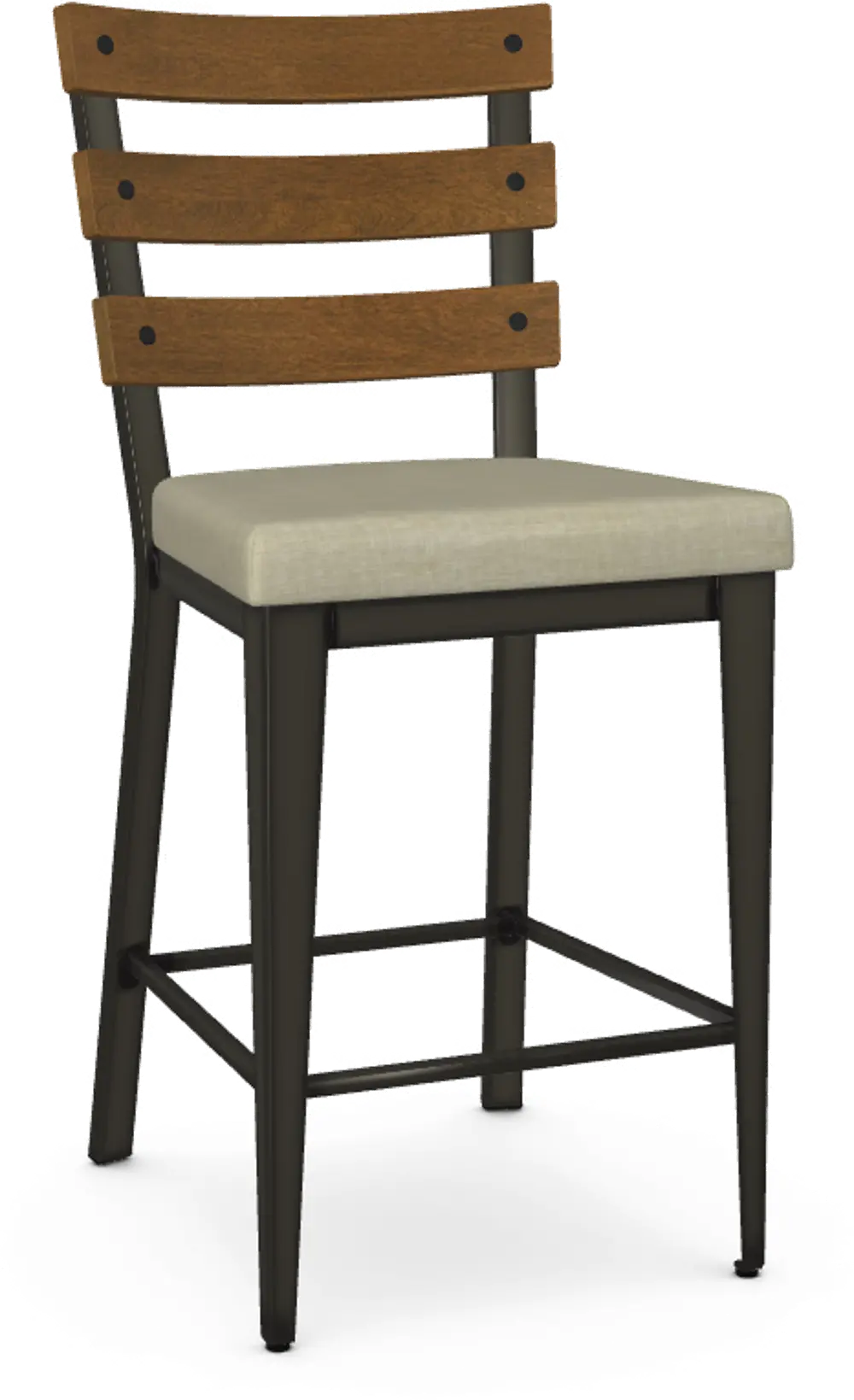 Dexter Brown and Black Counter Height Stool-1