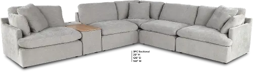 Inez Gray 6 Piece Sectional