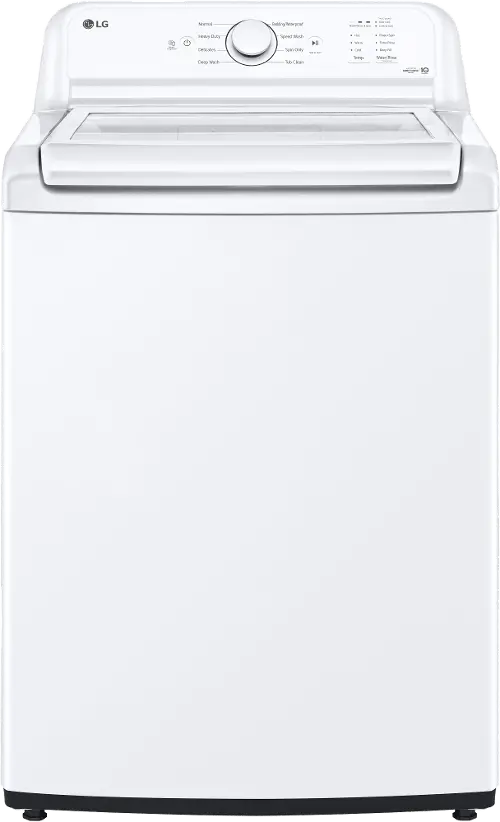 LG 4.1-cu ft Agitator Top-Load Washer (White) in the Top-Load