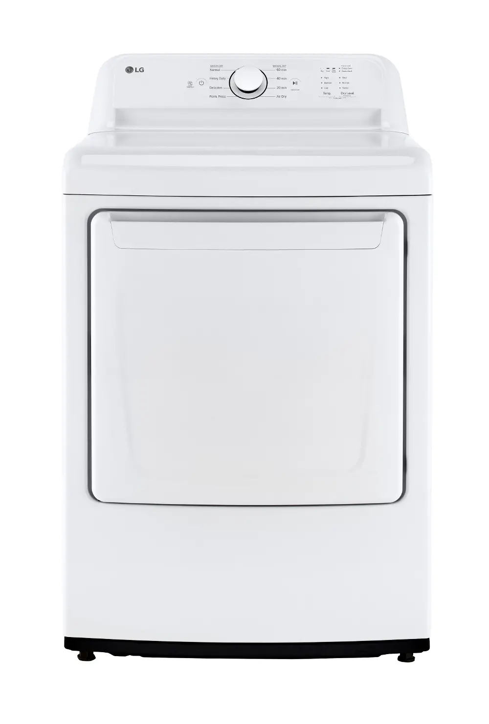 DLE6100W LG 7.4 cu ft Electric Dryer - White 6100-1
