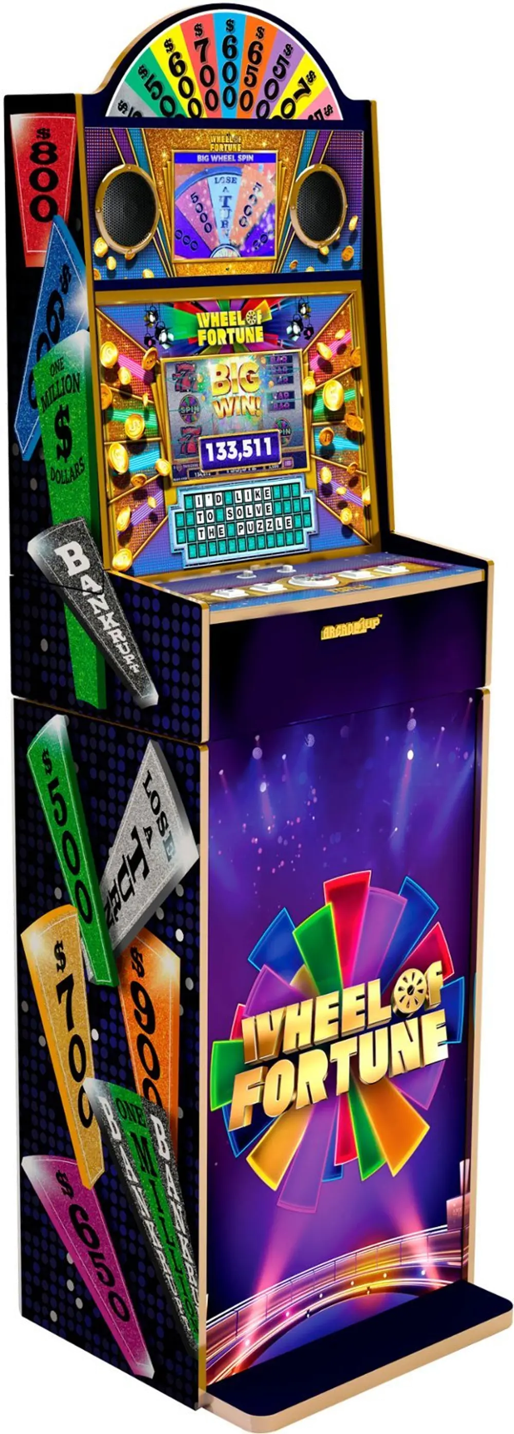 UPRIGHT/WHEEL_FRTUNE Arcade1Up Wheel of Fortune Casinocade Deluxe Arcade Game-1