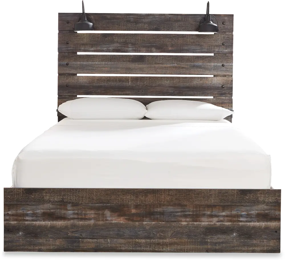 Sunset Park Rustic Brown King Bed-1
