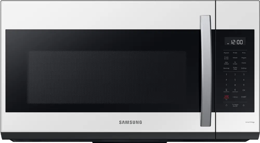 Samsung Bespoke 1.9 Cu Ft Over-the-Range Smart Microwave - White Glass-1