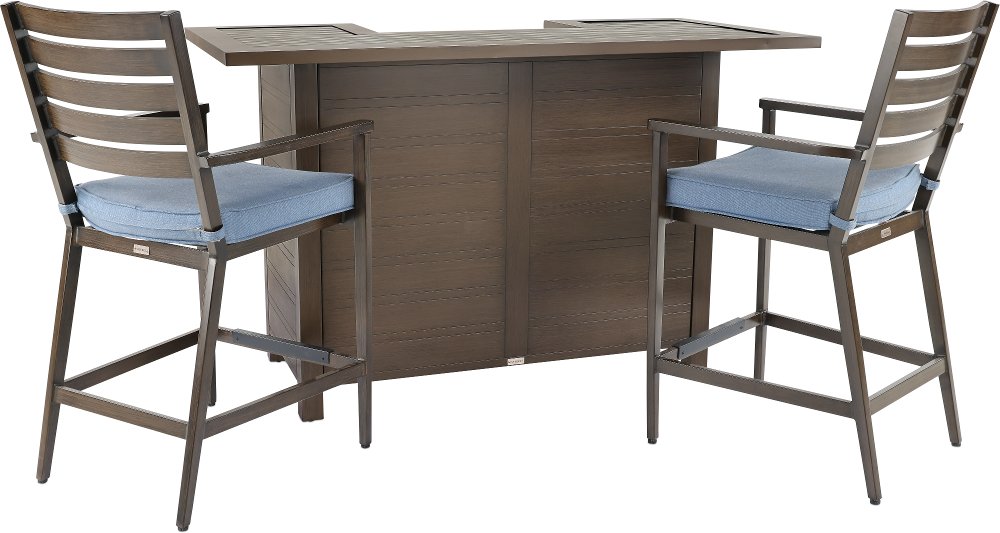 Adeline Patio Bar & Stool Set