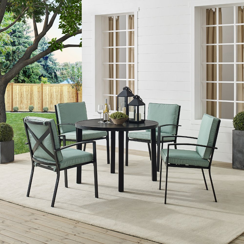 Kaplan 5 Piece Mist Outdoor Dining Set