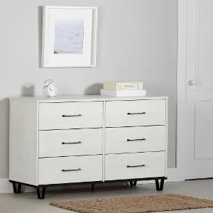 Pine 6 online drawer dresser