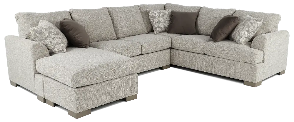 2PC/VILLANOVA/OP1 Villanova Oatmeal Taupe 2 Piece Sectional-1