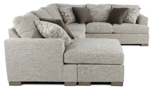 Villanova Oatmeal Taupe 2 Piece Sectional