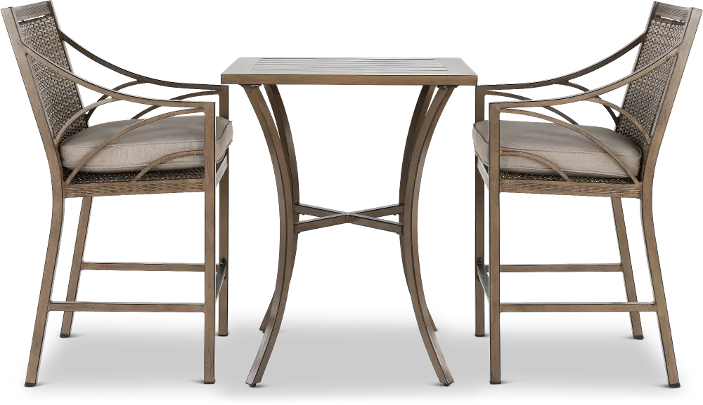 KIT/3PC/POTOMAC/BRST Potomac Brown 3-Piece Patio Dining Set-1