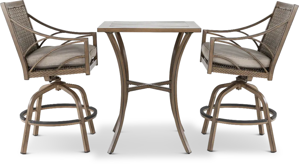 KIT/3PC/POTOMAC/SWST Potomac Brown 3-Piece Patio Dining Set-1