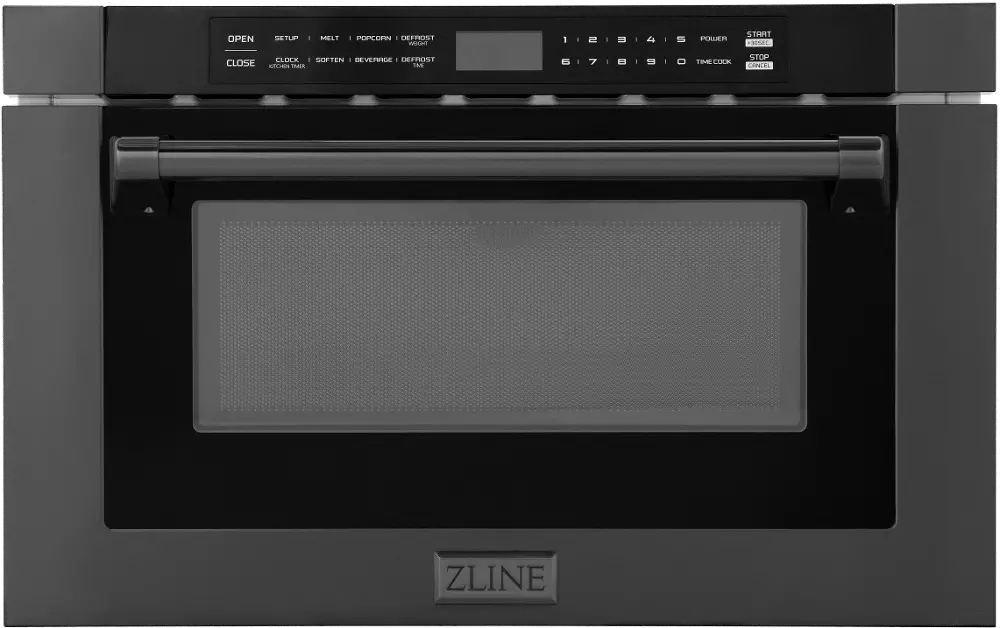 MWD-1-BS-H ZLINE 1.2 cu ft Built In Microwave Drawer - Black Stainless Steel-1