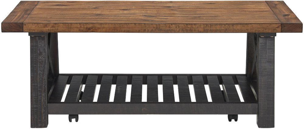 Bolton Black and Natural Coffee Table