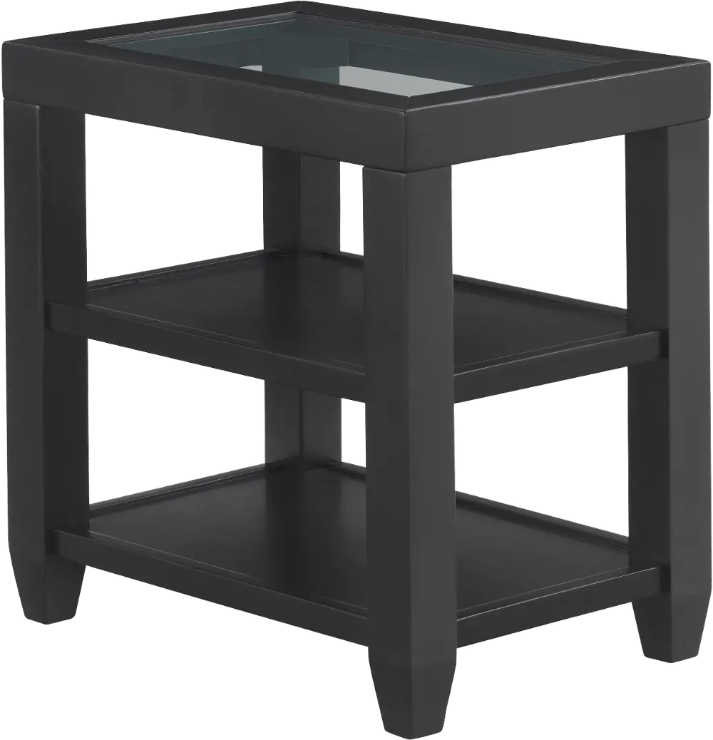 Cordero Black Chairside Table-1