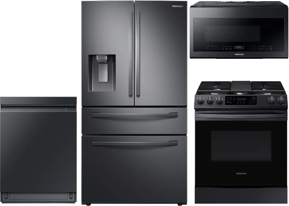 .SUG-7201-BSS-4PCGAS Samsung 4 Piece Gas Kitchen Appliance Package - Black Stainless Steel-1