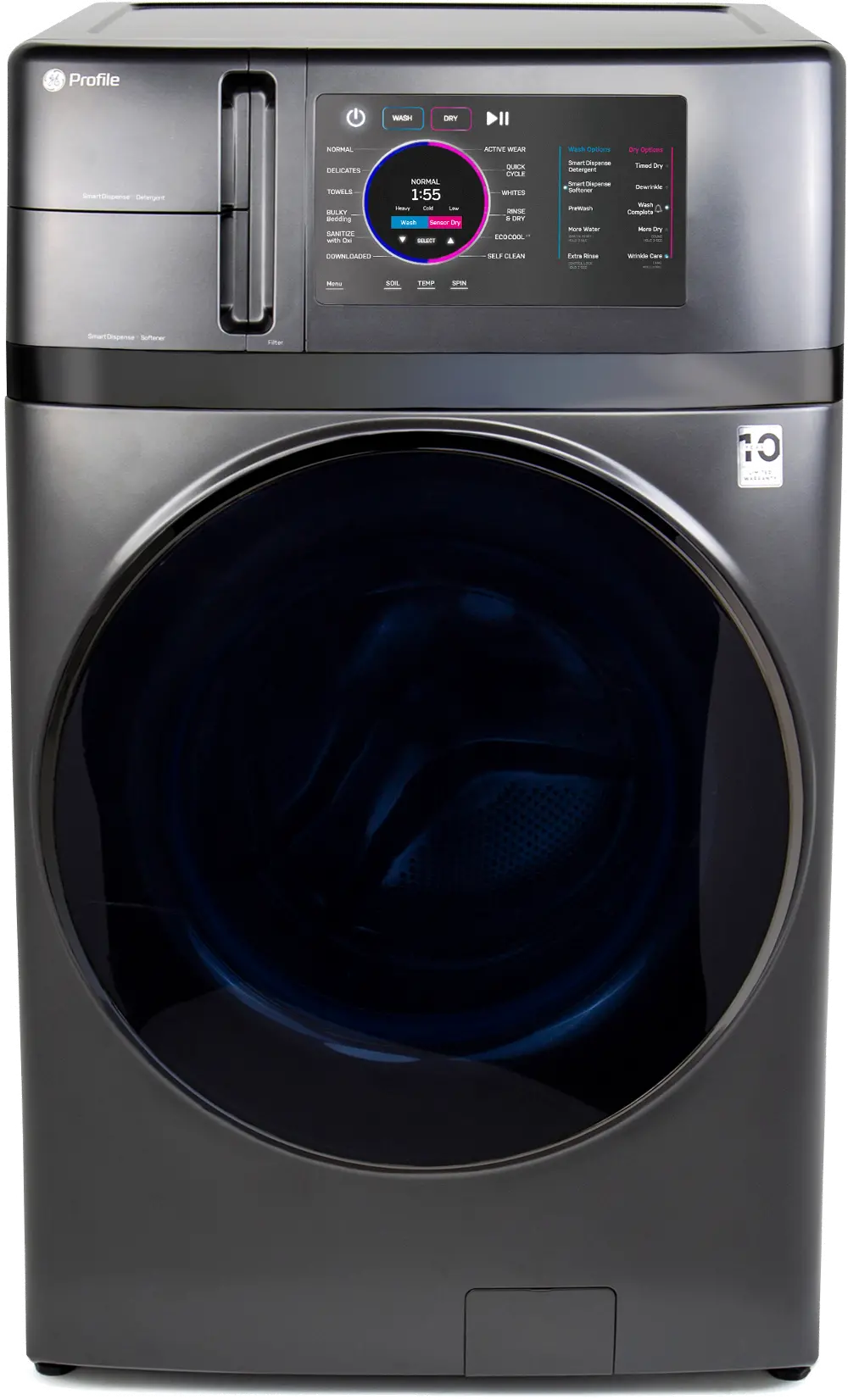 PFQ97HSPVDS GE Profile 4.8 cu ft Combination Washer Dryer - Carbon Graphite-1