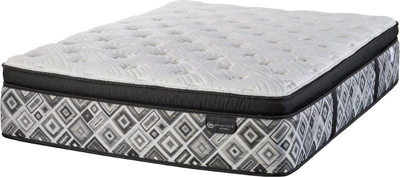 Serta Argente Hybrid Plush Euro Top Split King Mattress