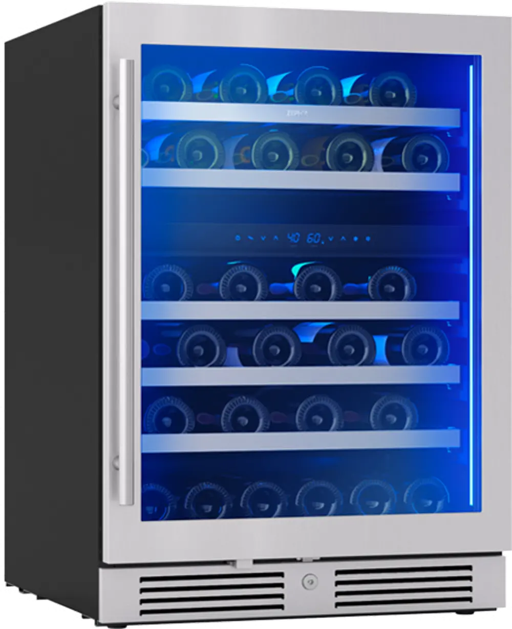PRW24C02CG Zephyr Presrv Dual Zone Wine Refrigerator - Stainless Steel-1