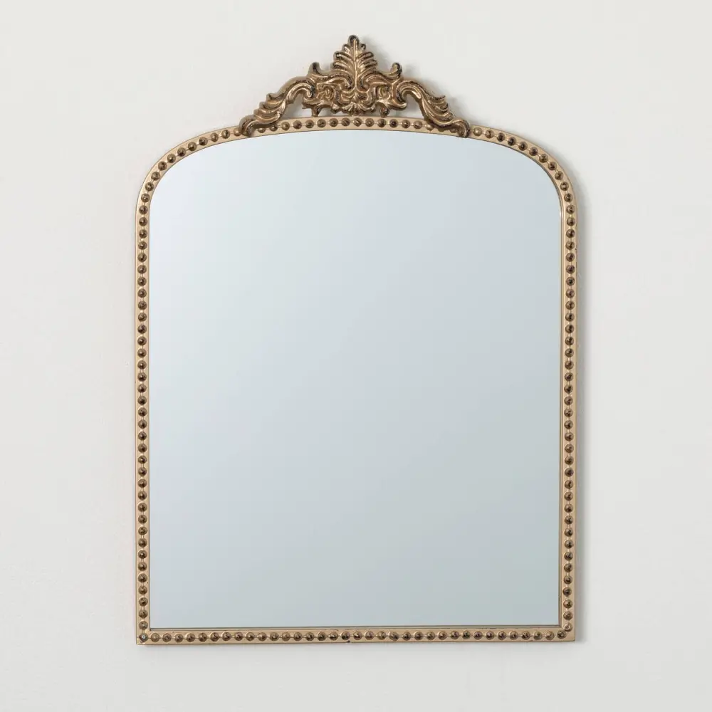 22 Inch Oblong Gold-Trim Mirror-1