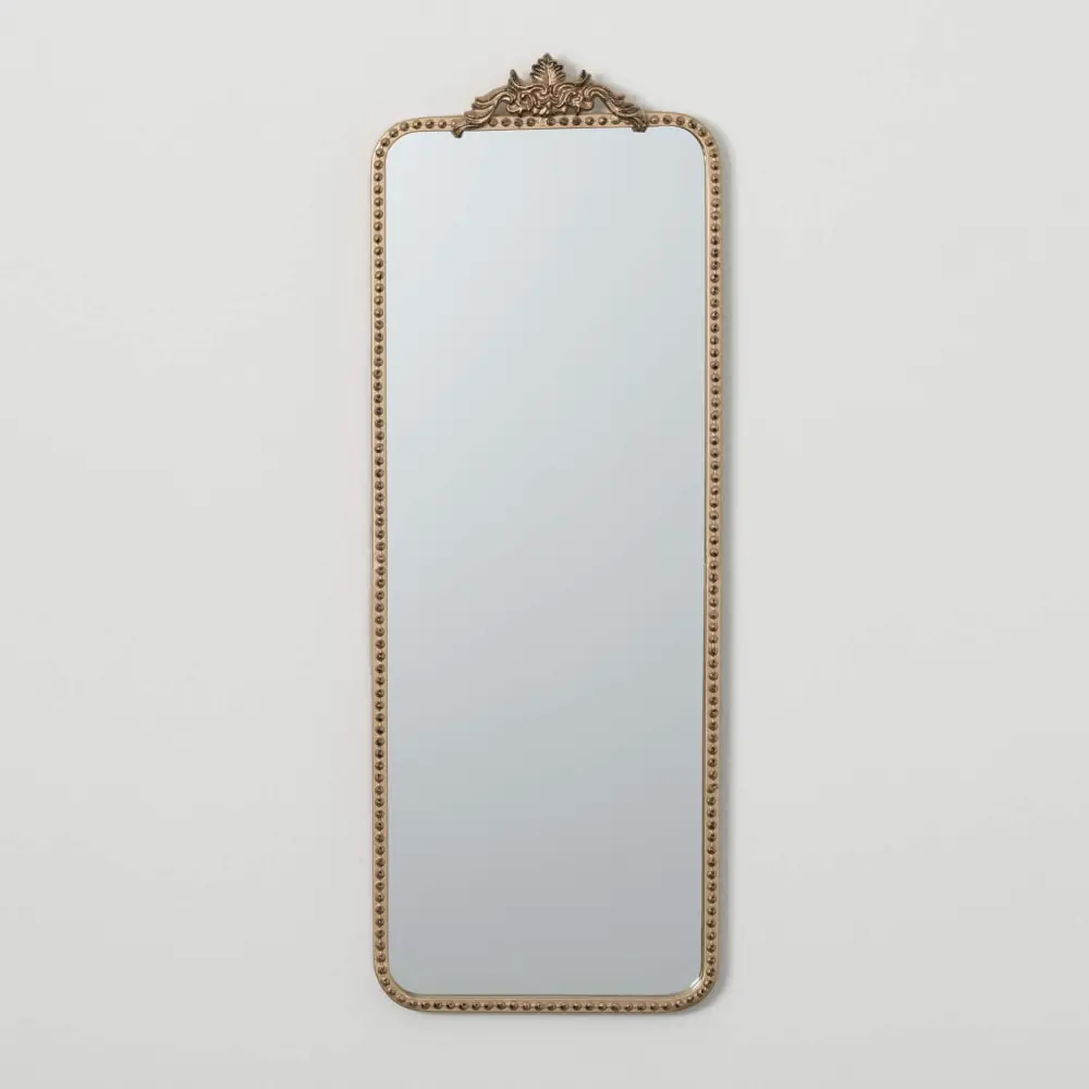 33  Slim Vintage Gold Edge Mirror-1