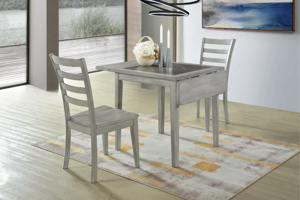 Arkose Gray 3 Piece Dining Room Set-1