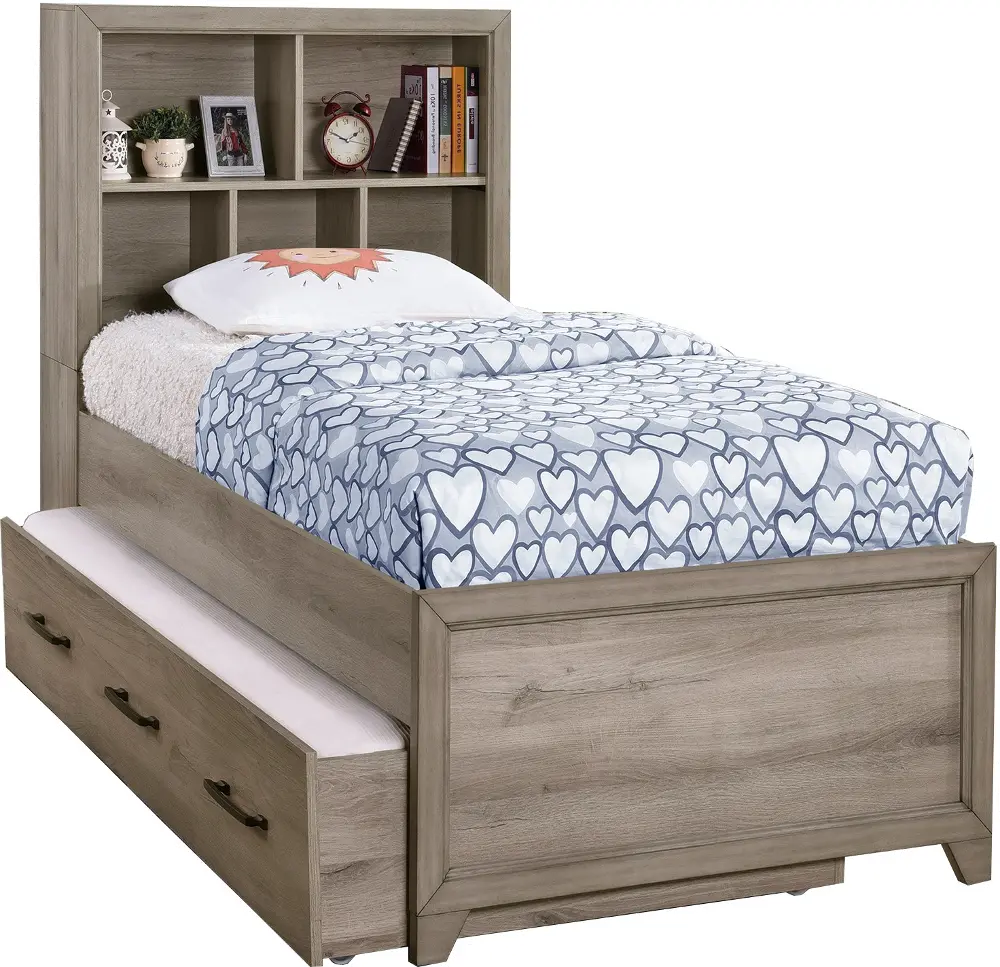 River Creek Natural Birch Twin Bed with Trundle-1