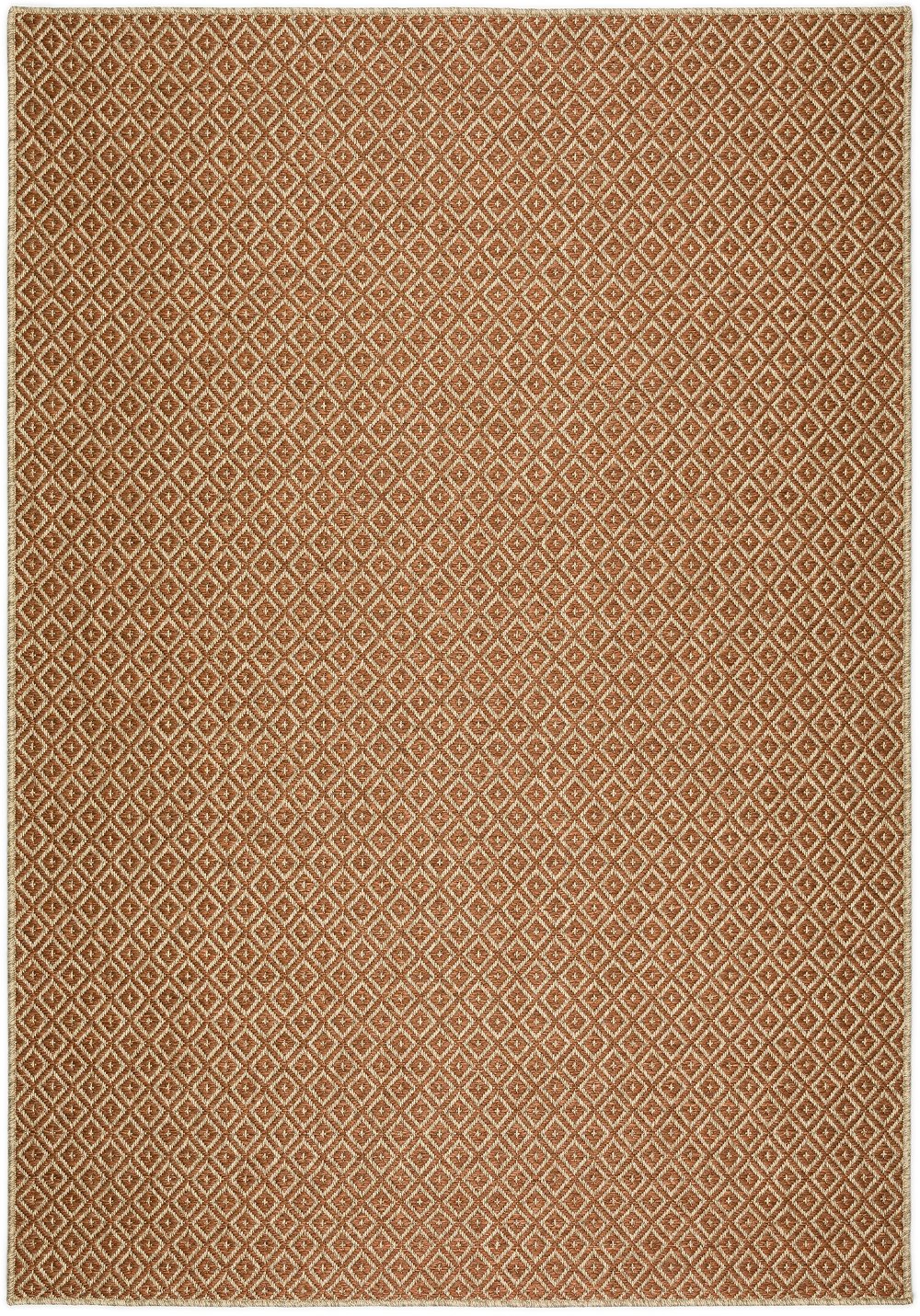 Bali 8 x 10 Diamond Paprika Outdoor Patio Rug
