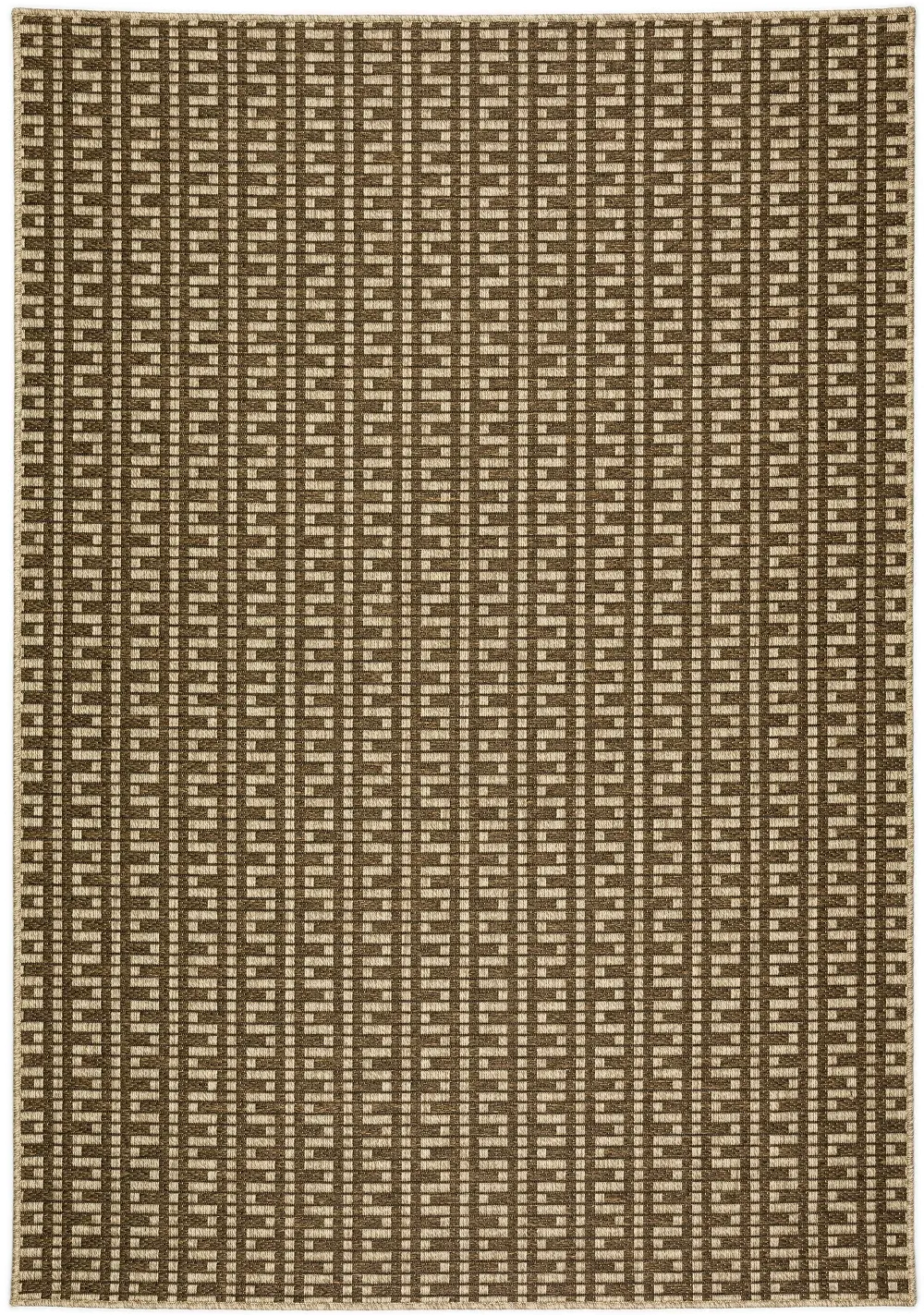 BB9CC8X10-BALI/RUG Bali 8 x 10 Egypt Key Brown Outdoor Patio Rug-1