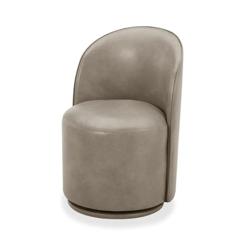 Copley Slate Upholstered Swivel Dining Chair