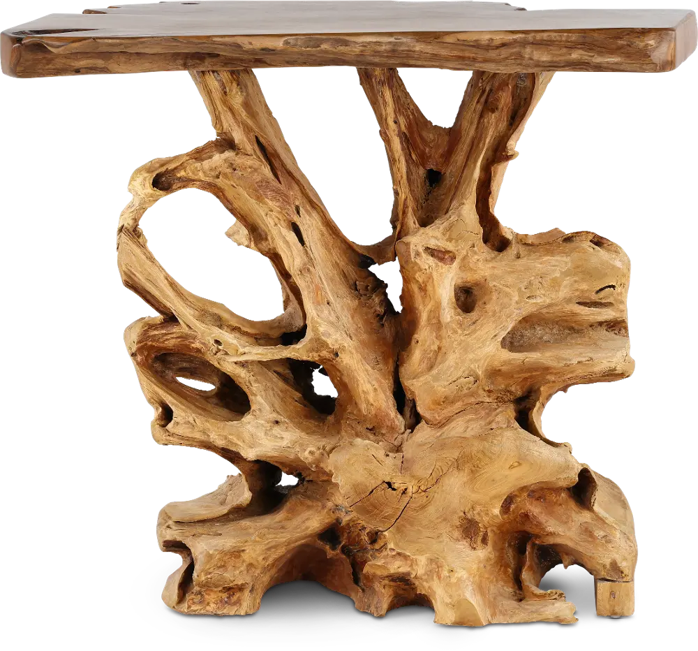 Rustic Natural Teak Root Bar Table-1