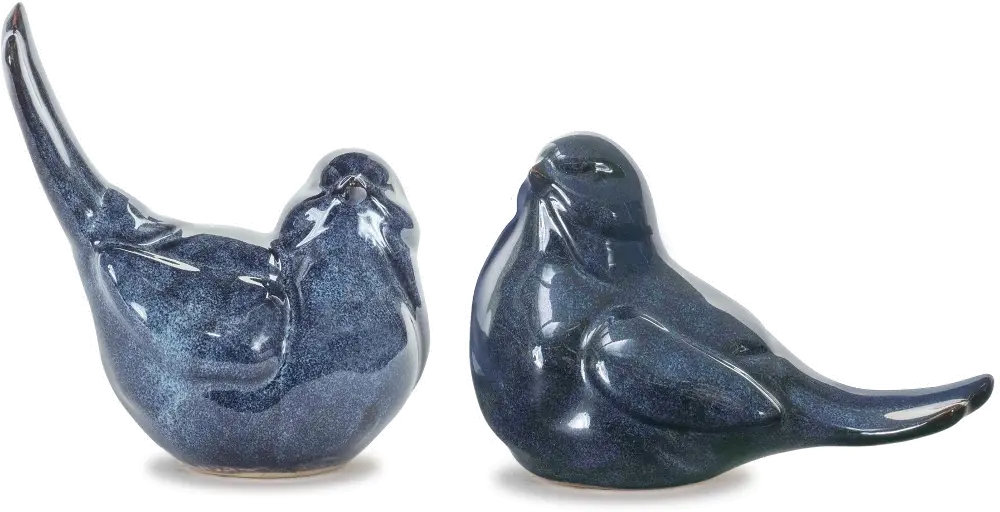 Assorted Ceramic Blue Birds-1