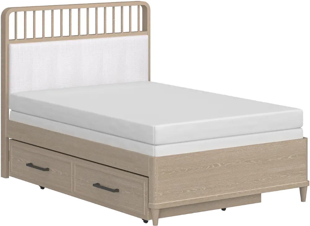 Portside Light Oak Full Bed with Trundle-1