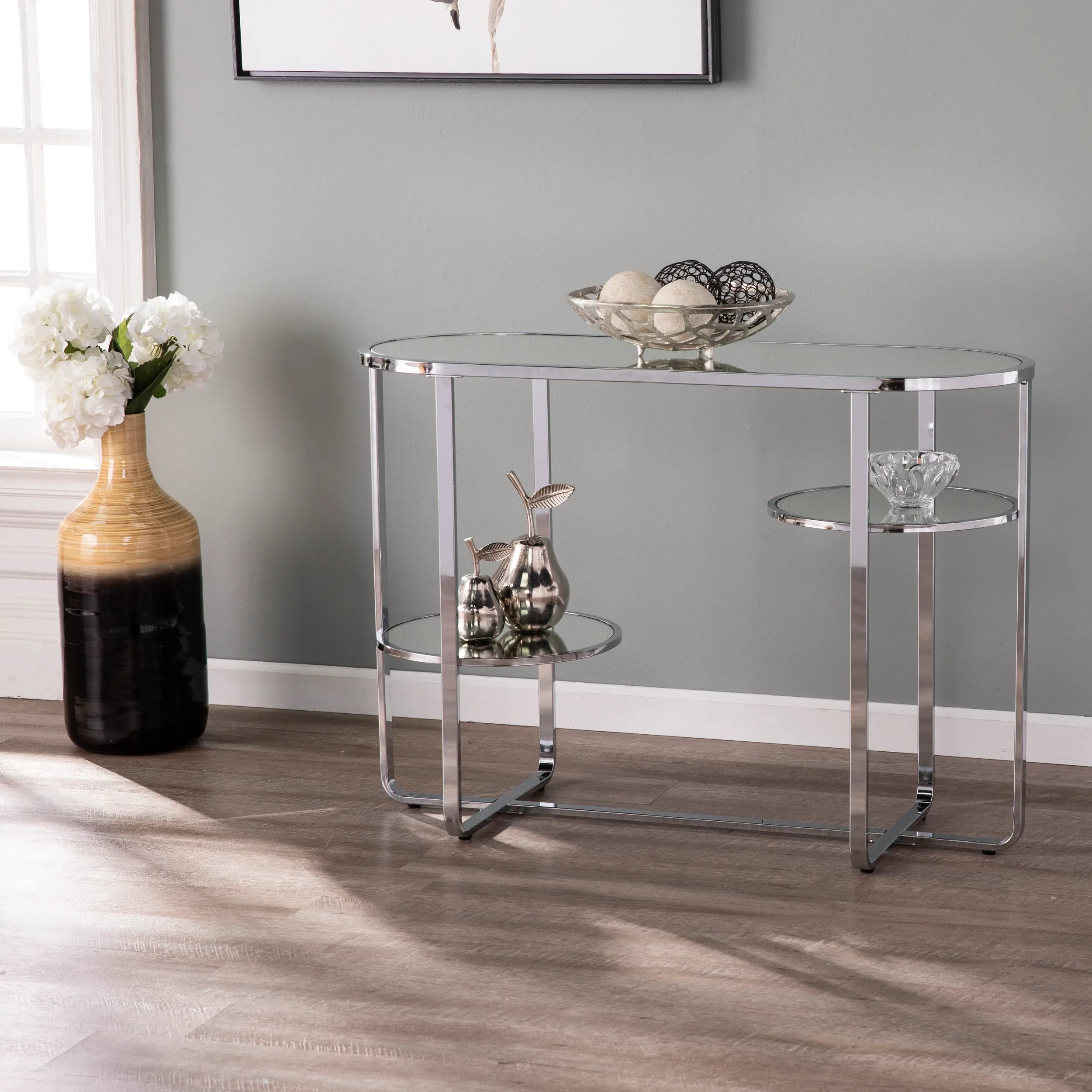 Maxina Mirrored Console Table