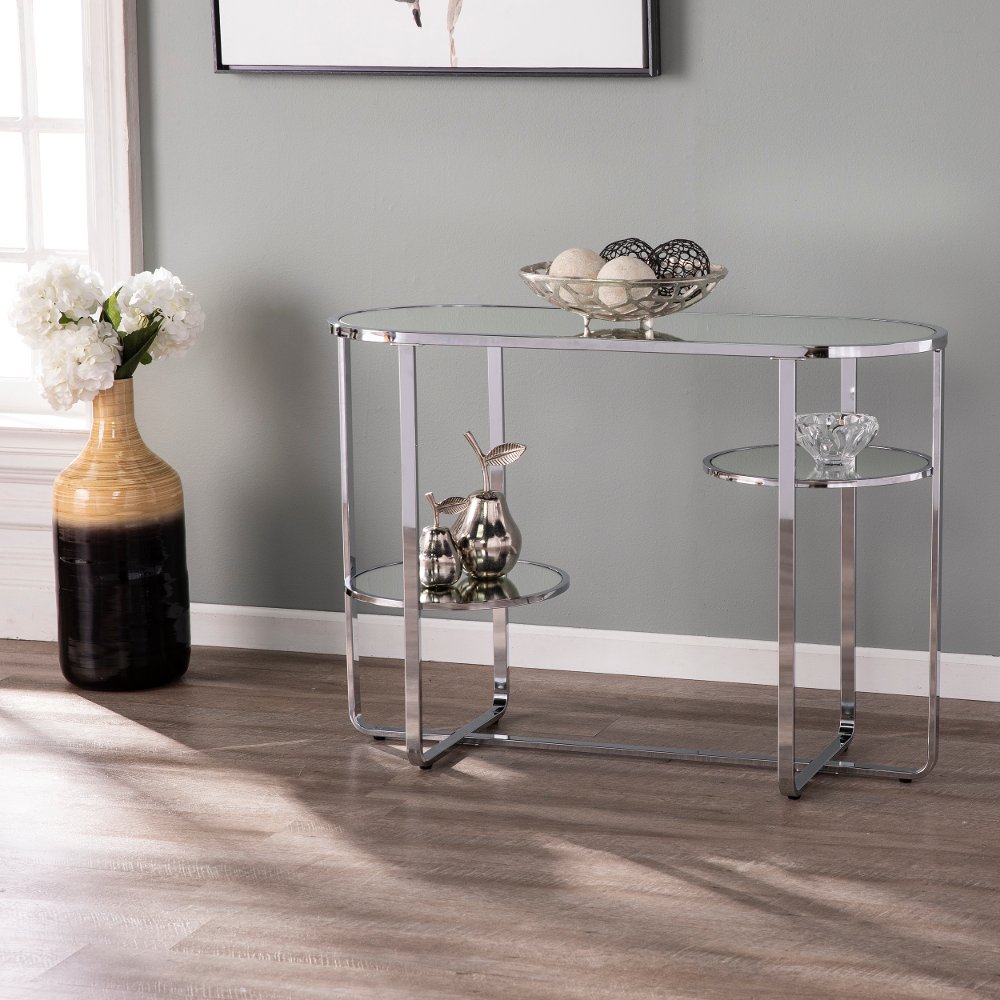 113256787 Maxina Mirrored Console Table sku 113256787