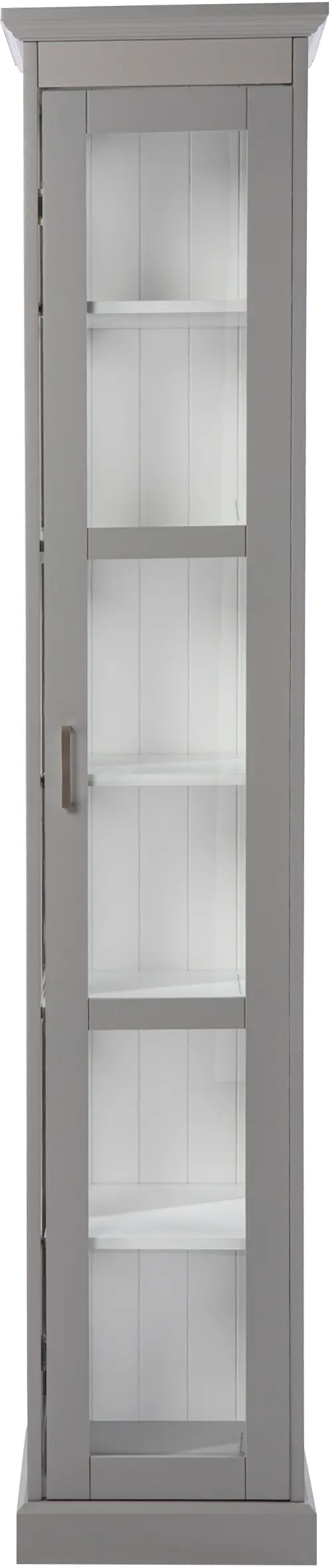 Balterley Tall Gray Curio Cabinet