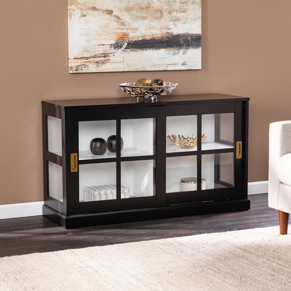 113256876 Byward Black Curio Cabinet sku 113256876