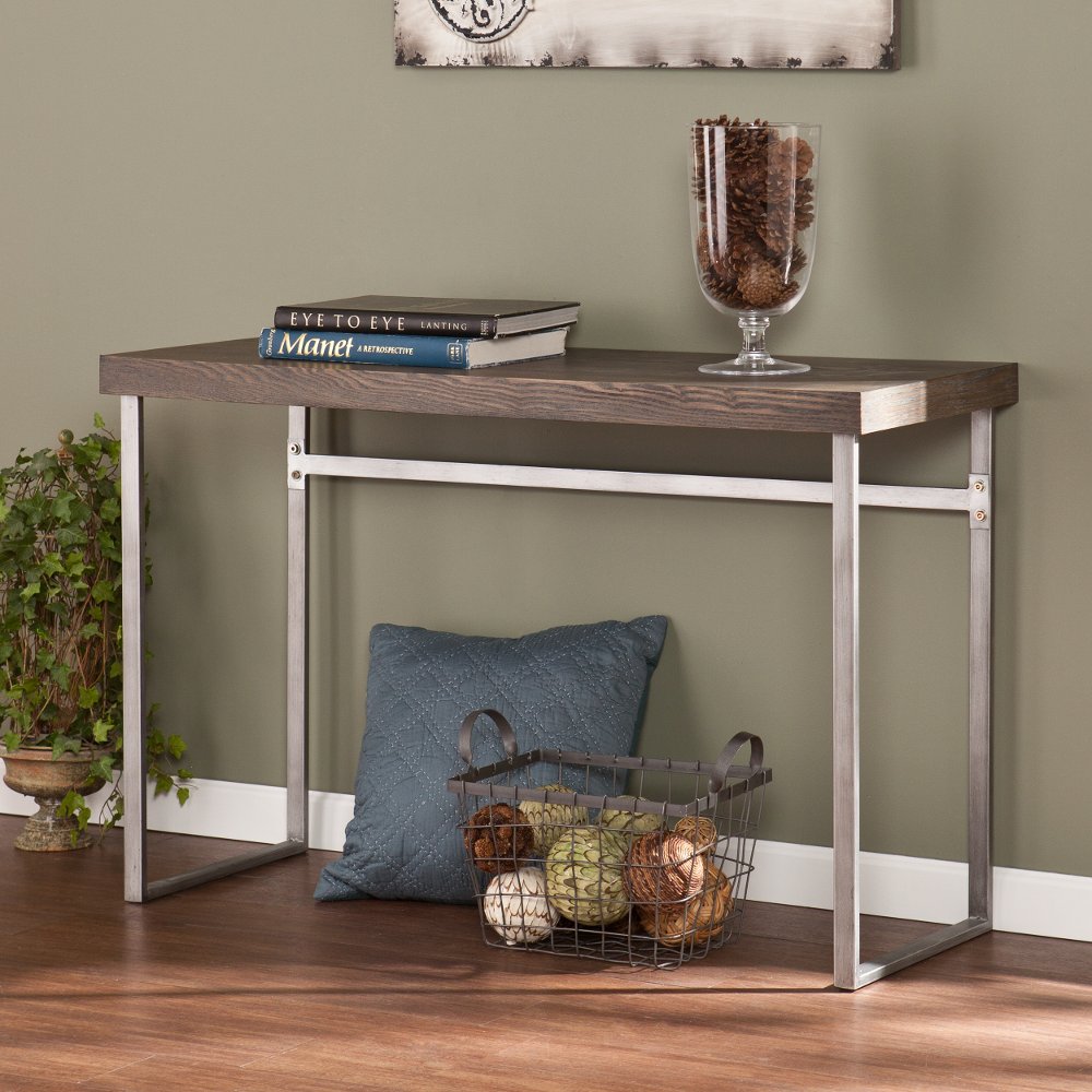 113257112 Nolan Brown & Silver Console Table sku 113257112