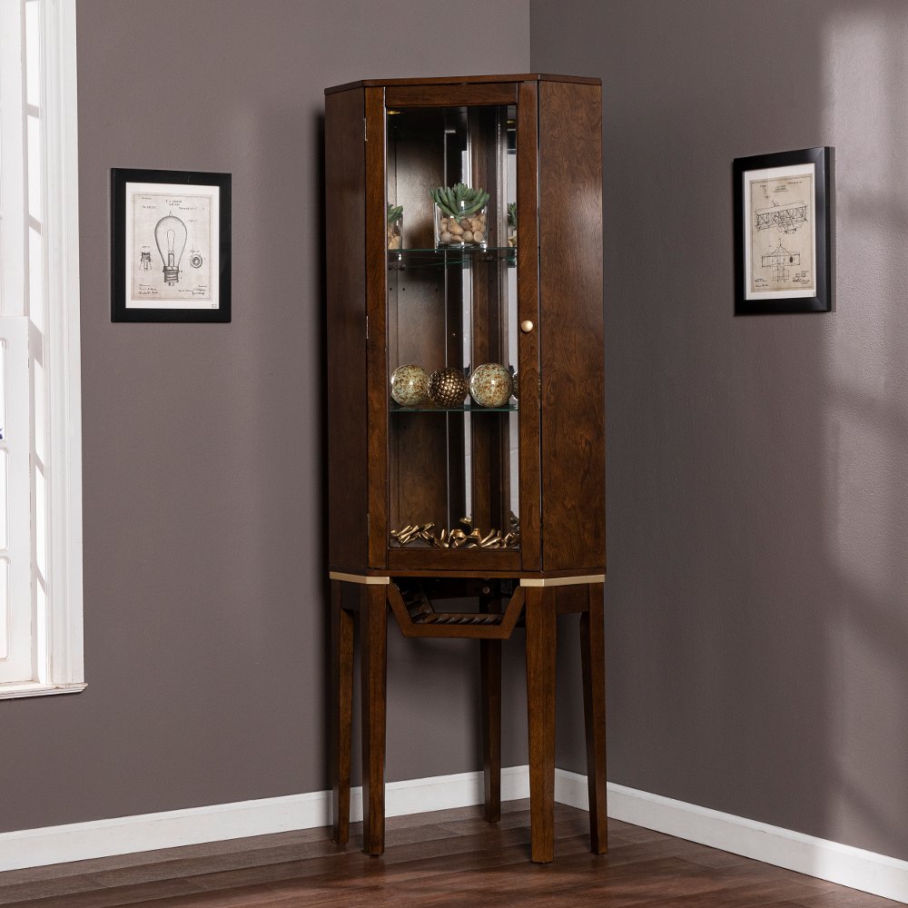 113257635 Kennbeck Corner Bar Cabinet sku 113257635