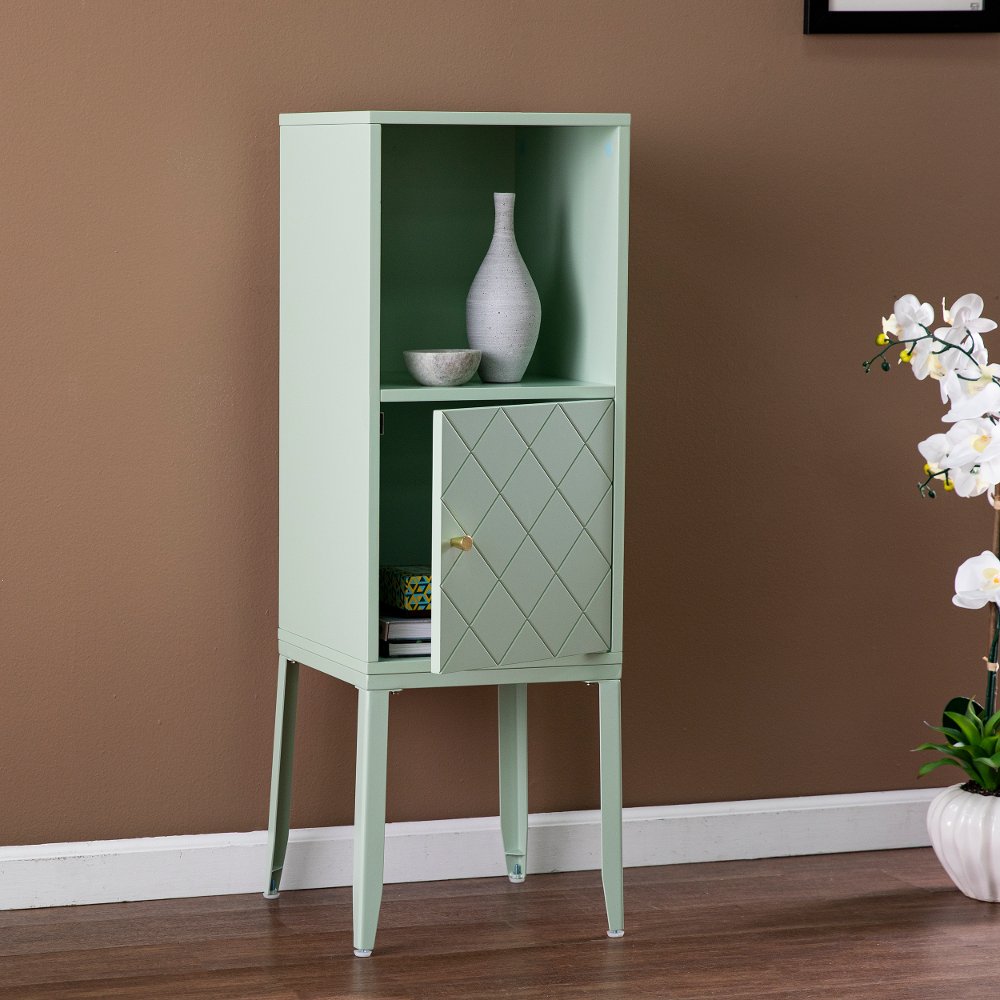 Herzo Mint Tall Storage Cabinet