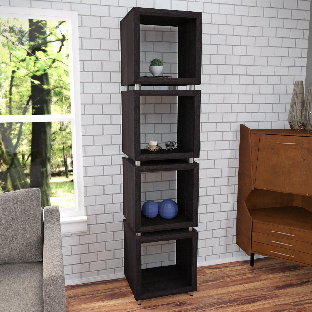 Portgren Modern 4-Tier Bookshelf