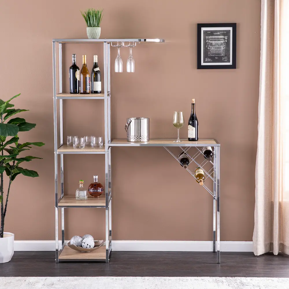 HZ1217512 Northdom Serving Table with Bar Storage-1