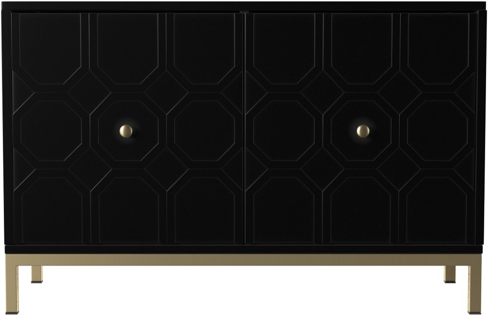 Gramdlynn Black Two-Door Accent Cabinet