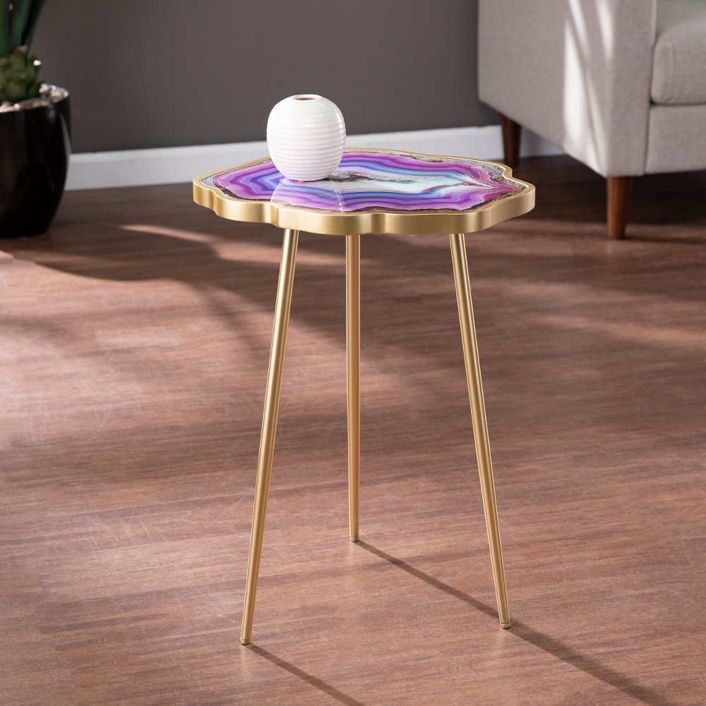 113258496 Norcova Purple Accent Table sku 113258496