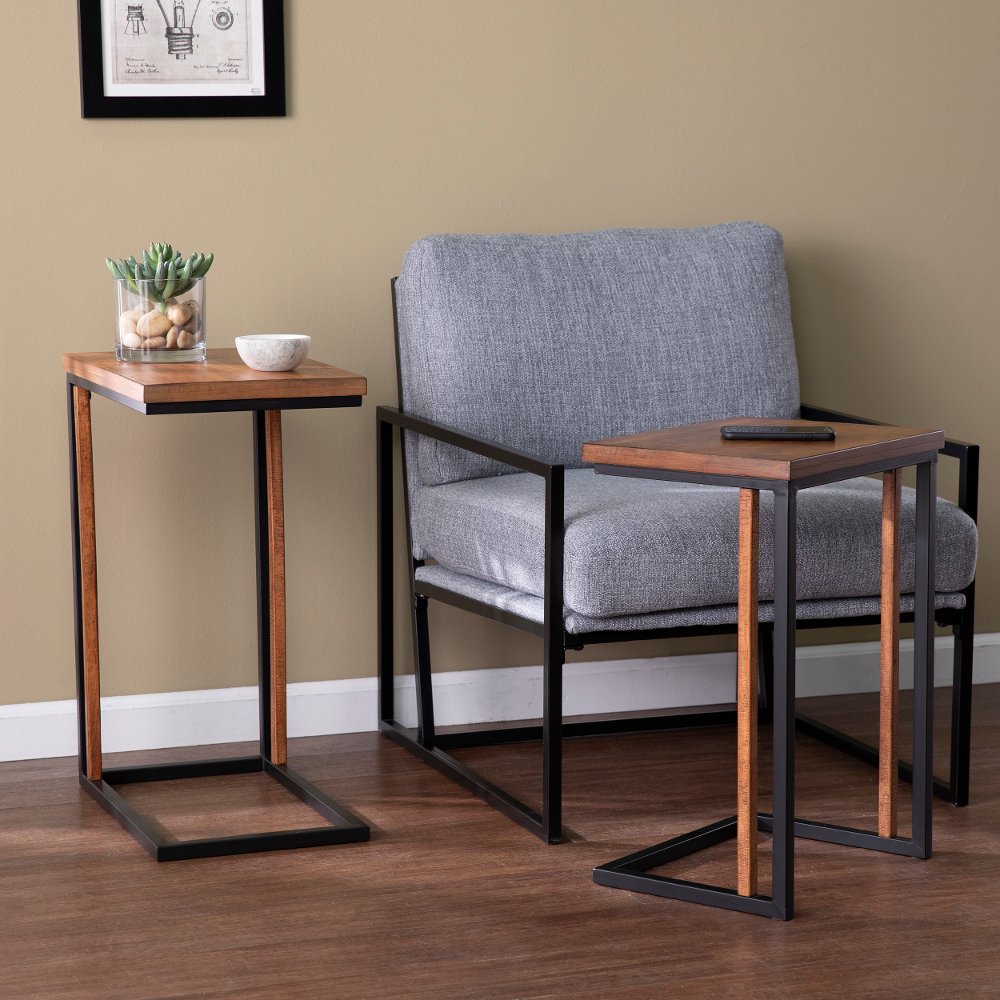 113258518 Sabanti Industrial Nesting C-Tables Set of 2 sku 113258518