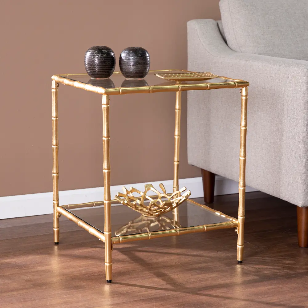 OC1107006 Oversley Gold & Glass-Top Accent Table-2