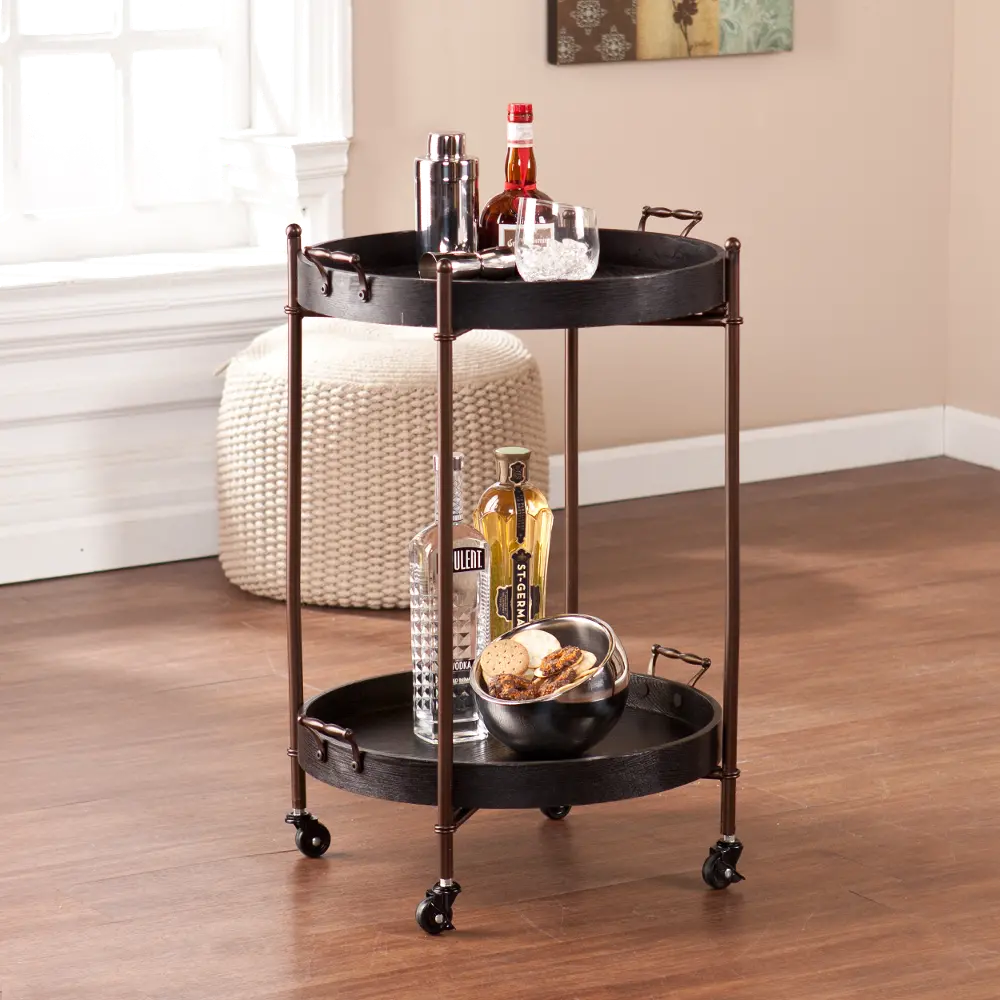 OC2087 Alfred Two-Tier Round Butler Table-1