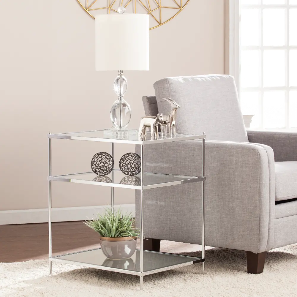 OC5204 Knox Chrome Mirrored Side Table-1
