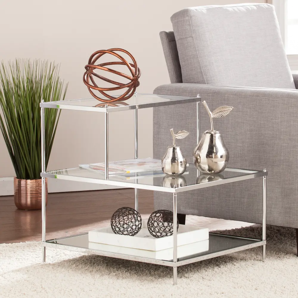 OC5205 Knox Chrome Mirrored Accent Table-1