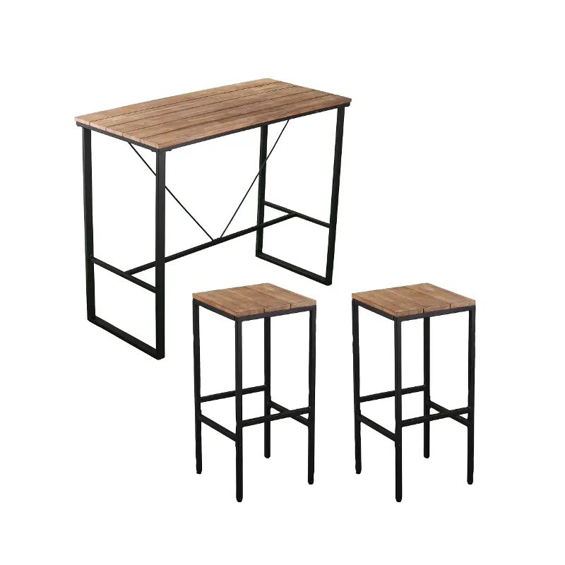 Venallo 3 Piece Indoor/Outdoor Bar Table Set